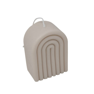 arch candle - beige