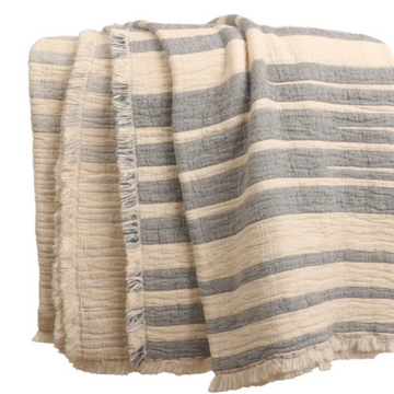 plush throw - stripe