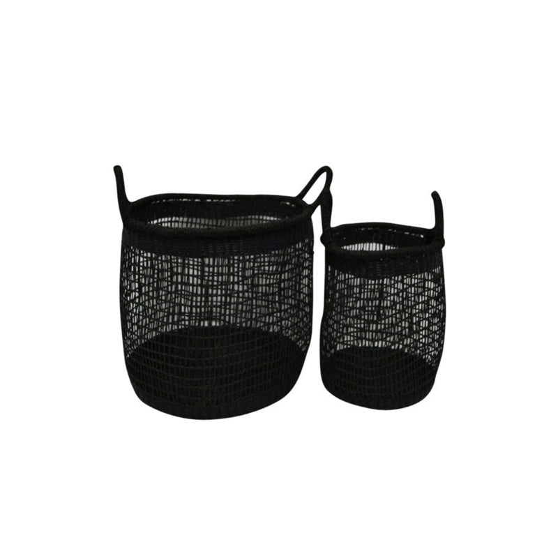 rattan mesh baskets