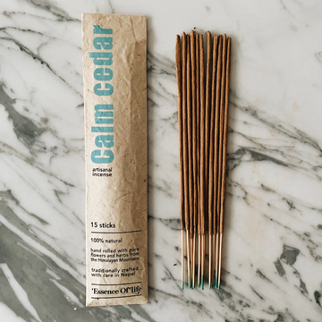 calm cedar incense