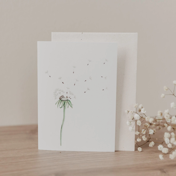greeting card - dandelion