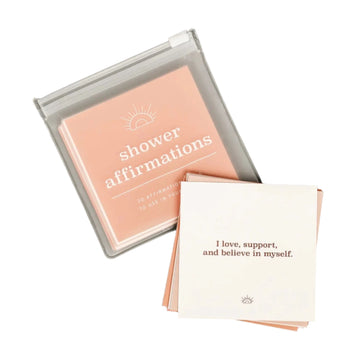 shower affirmation cards