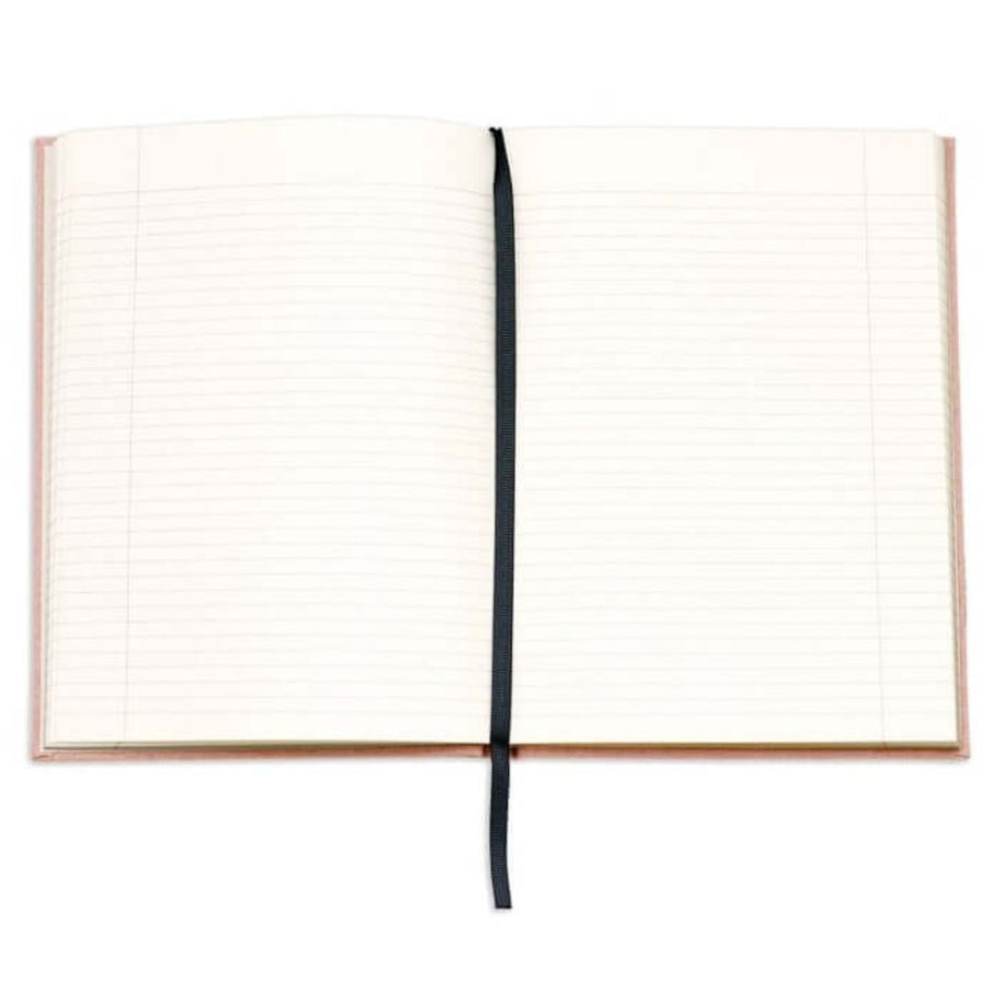 pink linen journal